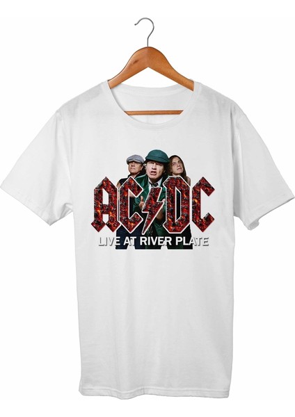 Ac Dc Beyaz T-Shirt