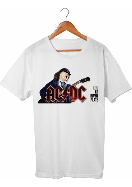 Ac Dc Beyaz T-Shirt