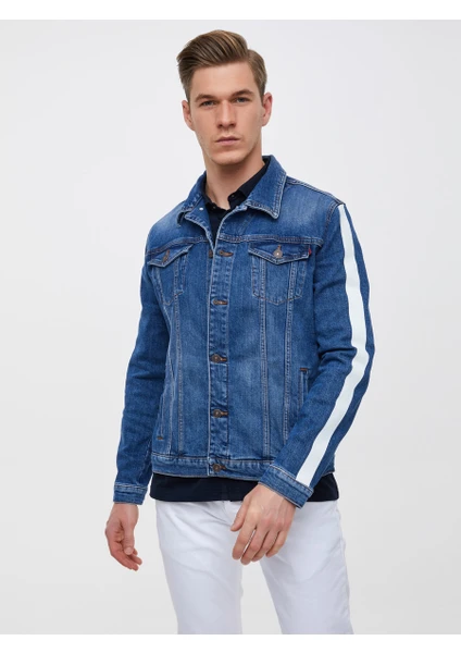 Santino Y Vicinity Wash Erkek Jeans Ceket