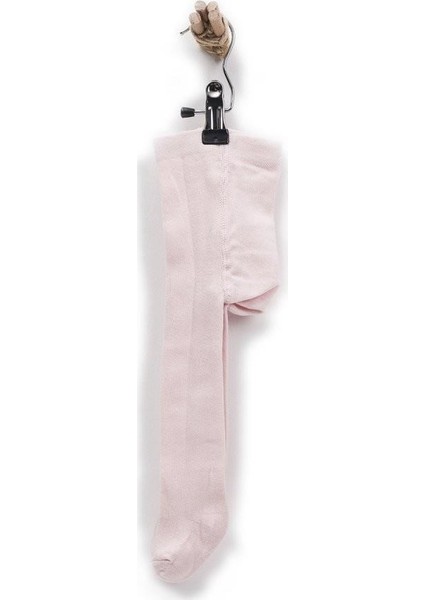 Organik Basic Bebek Külot Çorap Pembe