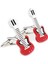 Kırmızı Gitar Kol Düğmesi 1