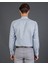 Slim Fit Mavi Armürlü Erkek Gömlek 3