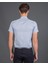 Slim Fit Açık Mavi Kısa Kol Erkek Gömlek 3
