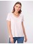 Kadın Toz Pembe Regular Fit V Yaka Tişört 50202619-VR050 2