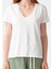 3470 V Yaka Basic T-Shirt-Ekru 4