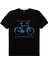 Benim Bisikletim Siyah Kısa Kollu Unisex Çocuk T-Shirt 2