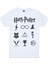 Hp Semboller Beyaz Kısa Kollu Unisex Çocuk T-Shirt 2