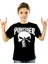 Cezalandırıcı Siyah Kısa Kollu Unisex Çocuk T-Shirt 1