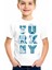 Türkiye Harfler Beyaz Kısa Kollu Unisex Çocuk T-Shirt 1