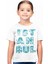 İstanbul Harfler Beyaz Kısa Kollu Unisex Çocuk T-Shirt 1