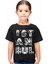 İstanbul Harfler Siyah Kısa Kollu Unisex Çocuk T-Shirt 1