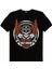 Motorcu Kurukafa Siyah Kısa Kollu Unisex Çocuk T-Shirt 2