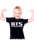 Bts Siyah Kısa Kollu Unisex Çocuk T-Shirt 1