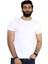 Düz Baskısız Basic Beyaz Kısa Kollu T-Shirt 2