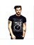 Yarış Bisikleti Yazılar Siyah Kısa Kollu T-Shirt 2