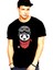 Bandanalı Panda Siyah Kısa Kollu T-Shirt 2
