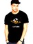 Satürnde Panda Siyah Kısa Kollu T-Shirt 2