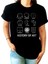 Sanat Tarihi Siyah Kısa Kollu Kadın Kadın T-Shirt 1