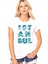 İstanbul Harfler Beyaz Kısa Kollu Kadın Kadın T-Shirt 1