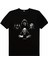 Dört Kafa Yıldız Savaşları Siyah Kısa Kollu Kadın Kadın T-Shirt 2