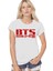 Bts Beyaz Kısa Kollu Kadın Kadın T-Shirt 1