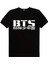 Bts Siyah Kısa Kollu Kadın Kadın T-Shirt 2