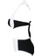 Kaplı Siyah Beyaz Şık Tasarımlı Bikini 3