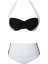 Kaplı Siyah Beyaz Şık Tasarımlı Bikini 4