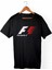 Formula F1 Unisex Ve Erkek Kesim Siyah T-Shirt 1