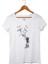 Bsiklet Baskılı Kadın Beyaz T-Shirt 1