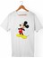 Mickey Mouse Unisex-Kadın Beyaz T-Shirt 1