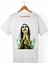 Marilyn Manson Unisex-Kadın Beyaz T-Shirt 1