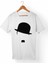 Charlie Chaplin Unisex-Erkek Beyaz T-Shirt 1