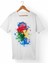 Charlie Chaplin Unisex-Kadın Beyaz T-Shirt 1