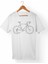 Bisiklet Baskılı Beyaz T-Shirt 1