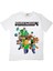 Minecraft Çocuk T-Shirt Beyaz Unisex 3