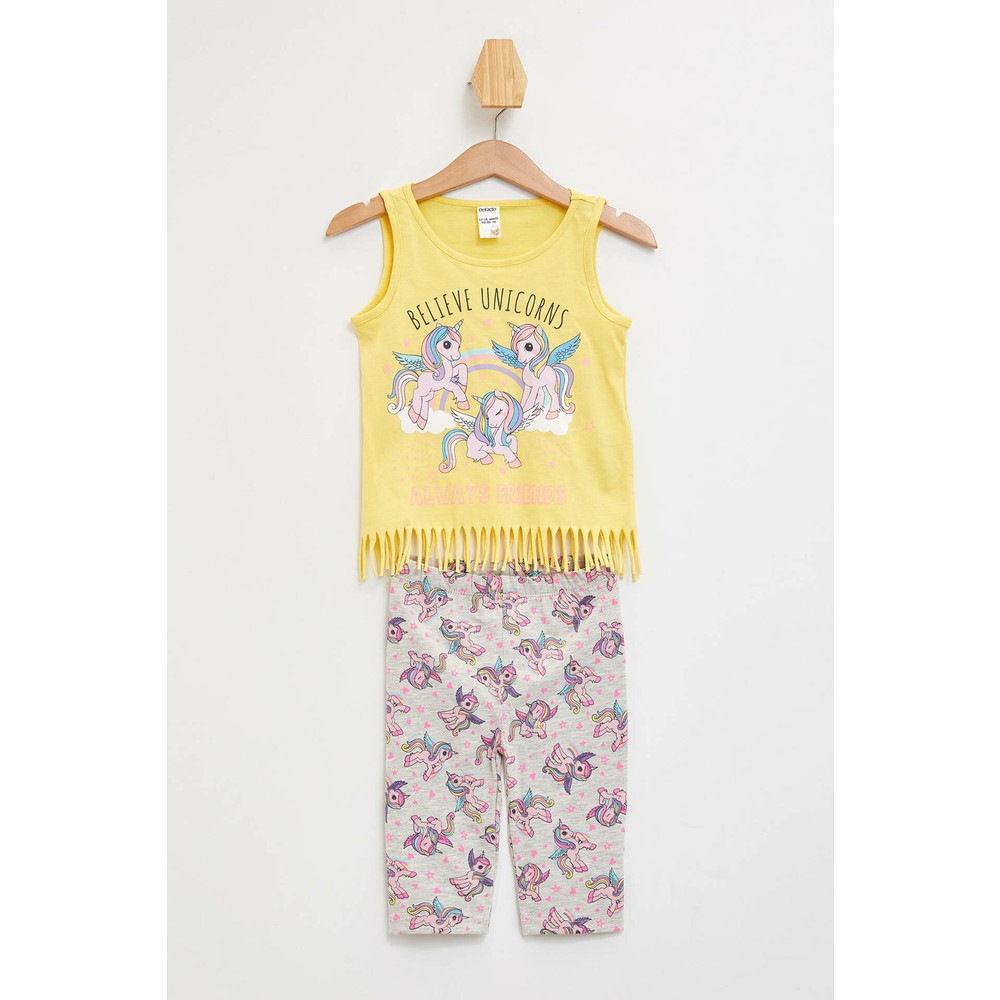 Defacto Kız Bebek Baskılı Alt Üst Set Fiyatı Taksit