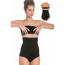 Miss Fit Parlak Mideli Slip Korse 33641