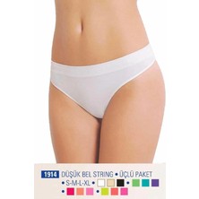 NBB Düşük Bel String Üçlü Paket Dikişsiz 1914