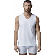 Dagi Penye V Yaka Kolsuz 2'li T-Shirt 1070