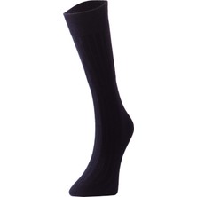 The Don Merserize Erkek Çorap Lacivert Renk Ripli