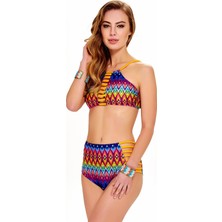 Argento Kadın Biyeli Büstiyer Bikini Takımı