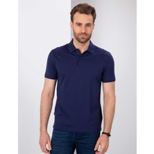 Pierre Cardin Erkek Lacivert Slim Fit Basic Polo Yaka T-Shirt 50199595-VR033