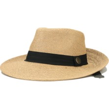 Esus Hasır Kadın Panama Plaj Şapkası