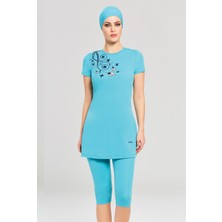 Seamay 0735-19 Mint Yarı Kapalı Mayo