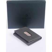 Grande Unisex Hakiki Deri Kartlık Grerkcz724 Gri