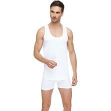 Tutku Elit 1001 Klasik Askılı Beyaz Erkek Atlet