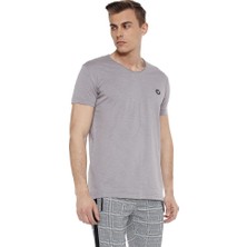Cipo&Baxx CT522 Geniş Yaka Rahat Kalıp Siyah Basic Erkek T-Shirt