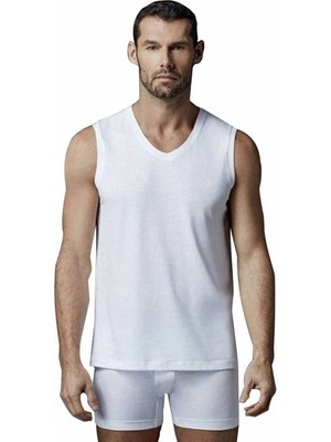 Dagi Penye V Yaka Kolsuz 2'li T-Shirt 1070