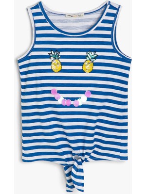 Koton Kız Çocuk Çizgili Atlet